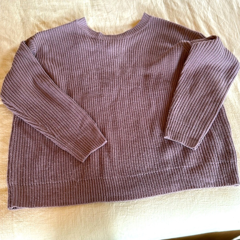 Oversized purple sweater